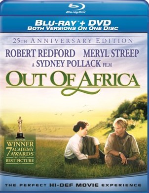 Out of Africa: 25th Anniversary Edition will be released on Blu-Ray on April 27th, 2010.