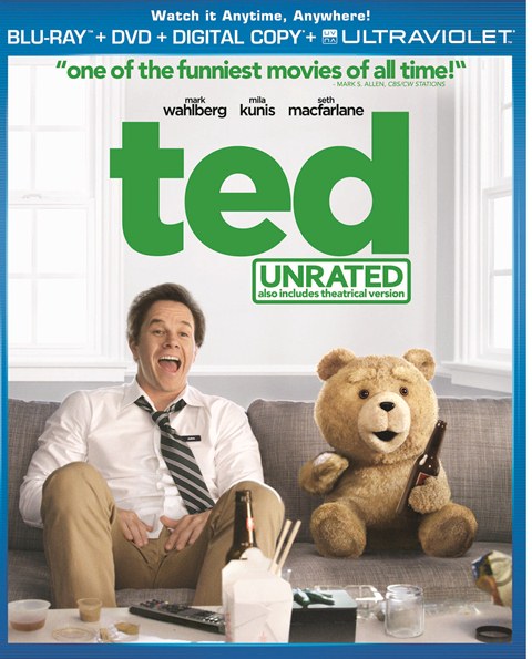 Ted was released on Blu-ray and DVD on December 11, 2012