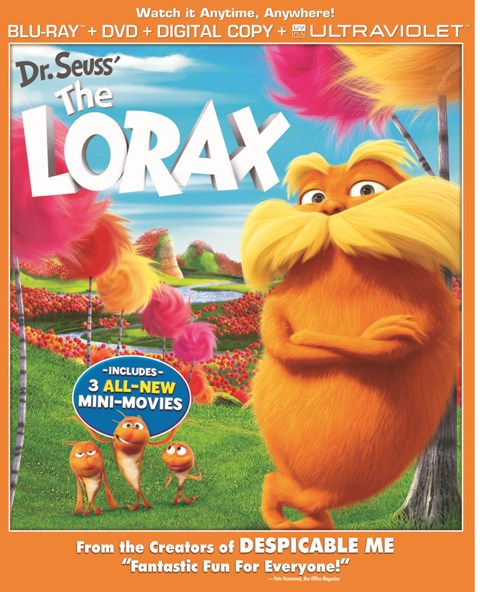 Dr. Seuss' The Lorax was released on Blu-ray and DVD on August 7, 2012