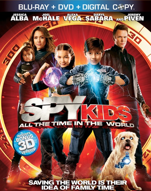 Spy Kids: All the Time in the World was released on Blu-ray and DVD on Nov. 22, 2011.