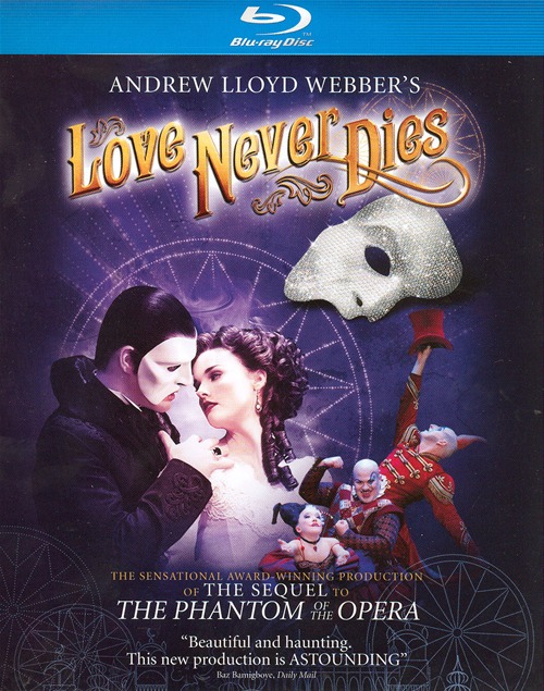 Love Never Dies was released on Blu-ray and DVD on May 29, 2012.