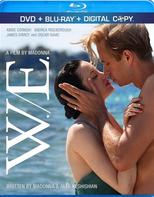 W.E. was released on Blu-ray and DVD on May 1, 2012.