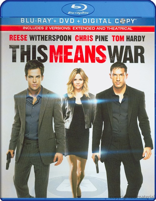 This Means War was released on Blu-ray and DVD on May 22, 2012.