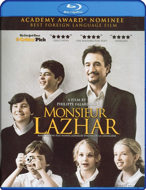 Monsieur Lazhar was released on Blu-ray and DVD on August 28, 2012.