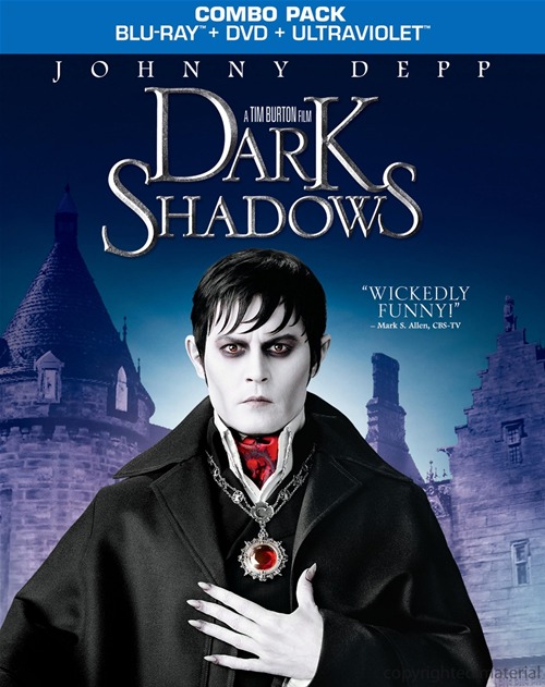 Dark Shadows was released on Blu-ray and DVD on October 2, 2012.