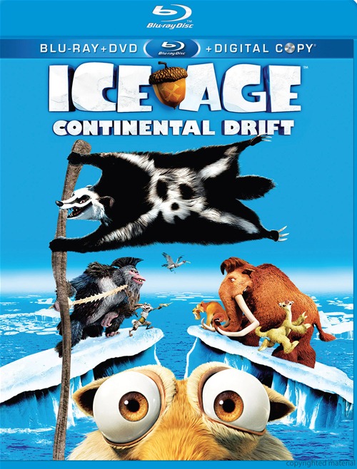 Ice Age: Continental Drift was released on Blu-ray and DVD on December 11th, 2012.