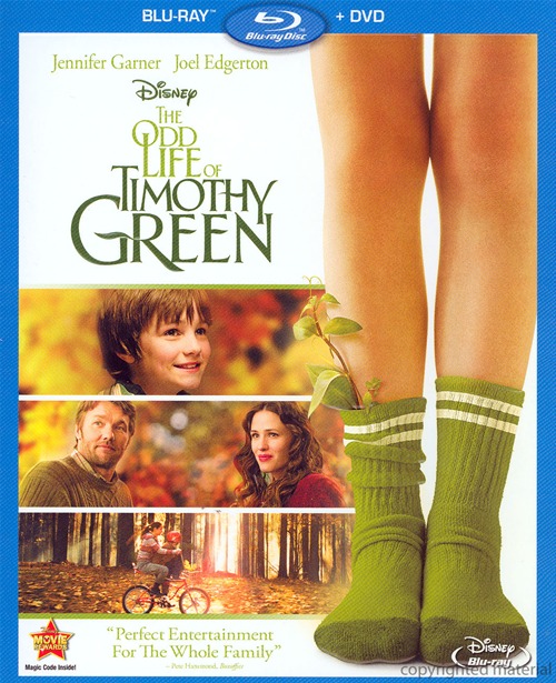 The Odd Life of Timothy Green was released on Blu-ray and DVD on December 4th, 2012.