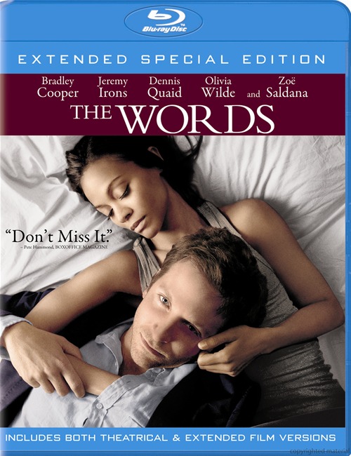 The Words was released on Blu-ray and DVD on December 24th, 2012.