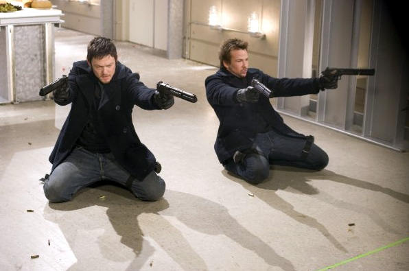 Norman Reedus (left) and Sean Patrick Flanery in The Boondock Saints II: All Saints Day