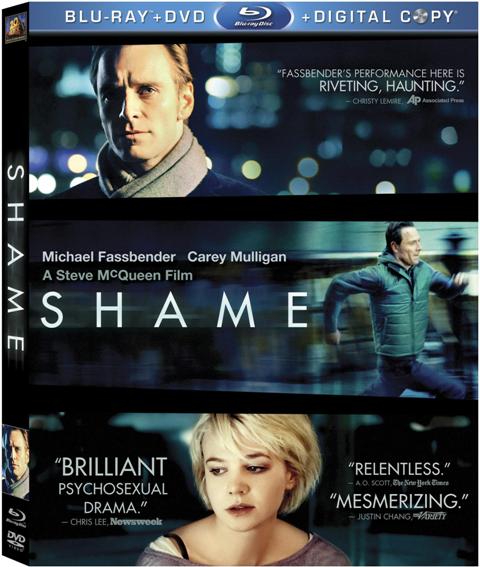 Shame was released on Blu-ray and DVD on April 17, 2012.