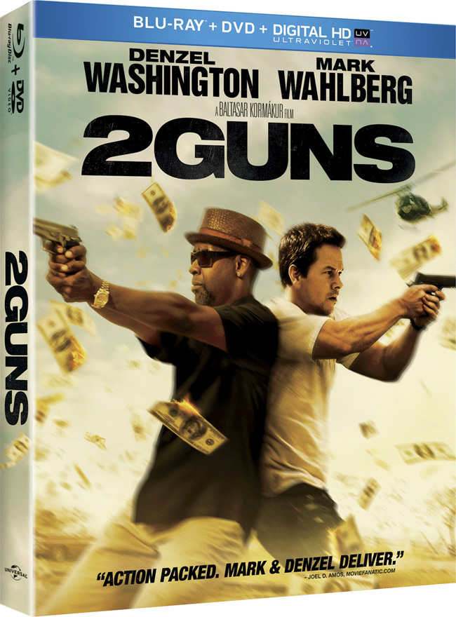 2 Guns with Mark Wahlberg and Denzel Washington comes to Blu-ray and DVD combo pack on Nov. 19, 2013