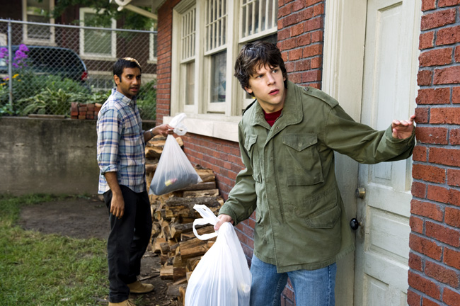 Aziz Ansari and Jesse Eisenberg in 30 Minutes or Less