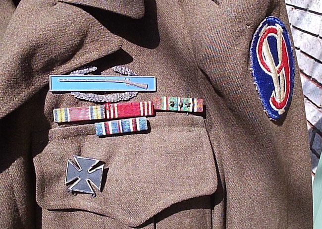 WWII-era Uniform with the 95th Infantry Division Insignia
