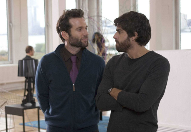 Sibling Rivals: Eion Bailey as Josh and the Unsmiling Adam Goldberg in ‘(Untitled)’