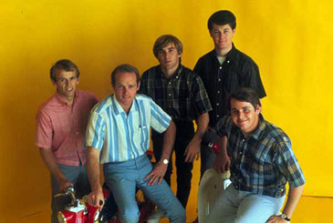 Early Shot of The Beach Boys, L-R – Al Jardine, Mike Love, Dennis Wilson, Brian Wilson, Carl Wilson