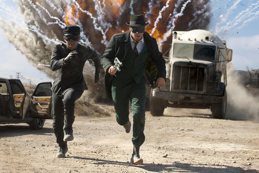 Jay Chou and Seth Rogen star in Michel Gondry’s The Green Hornet.