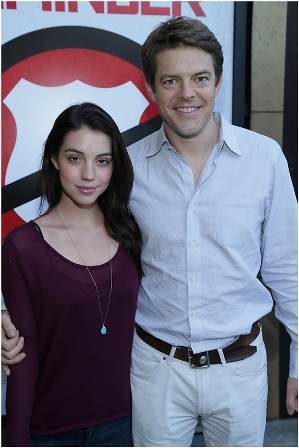 Adelaide Kane and Jason Blum of The Purge