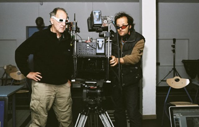 Another Dimension: Werner Herzog (left) Checks Footage in ‘Cave of Forgotten Dreams’