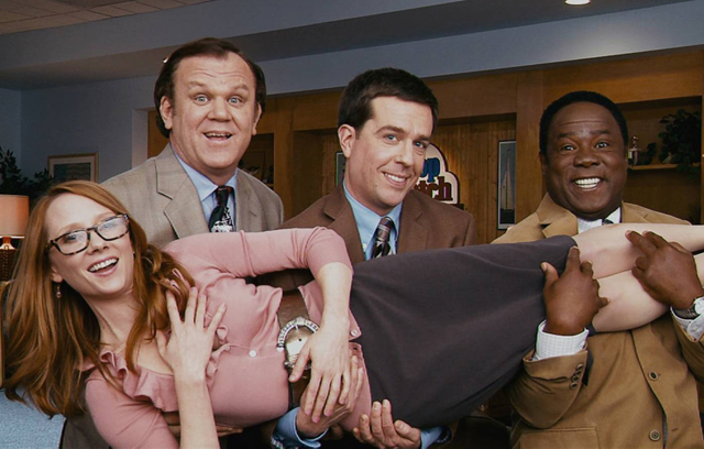 Formidable Foursome: John C. Reilly (Dean), Ed Helms (Tim), Isiah Whitlock Jr. (Ronald) and Anne Heche (Joan) in ‘Cedar Rapids’