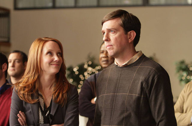 Come Together: Ed Helms and Anne Heche in ‘Cedar Rapids’