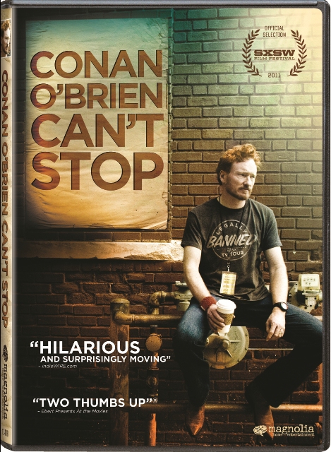 Conan O'Brien Can't Stop was released on Blu-ray and DVD on September 13th, 2011