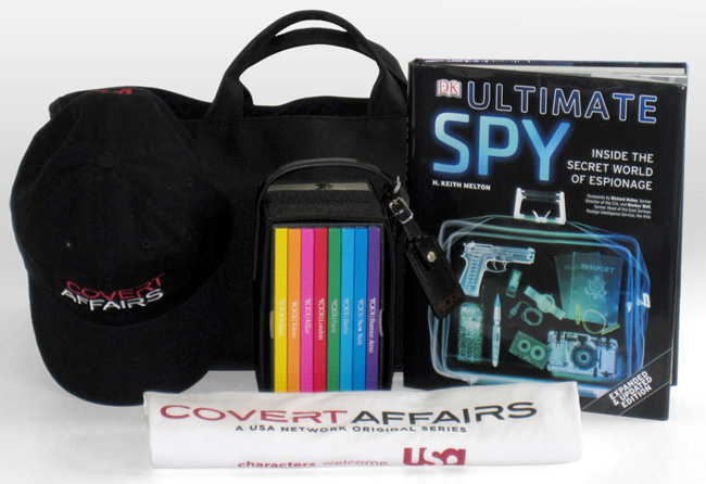 The prize pack offered by HollywoodChicago.com for USA Network's Covert Affairs with Piper Perabo