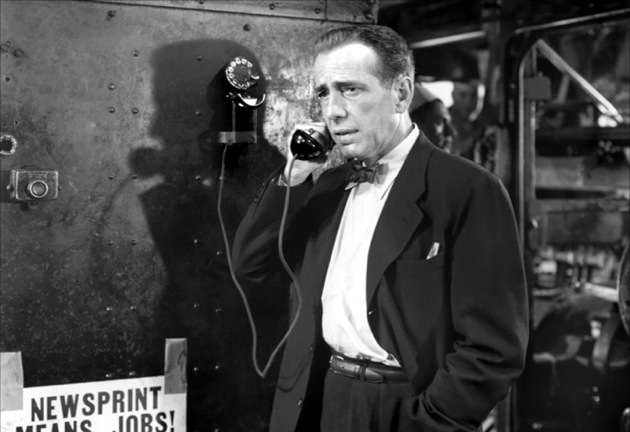 Humphrey Bogart stars in Richard Brooks’s 1952 noir Deadline USA.