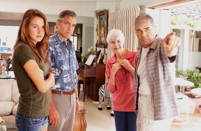 Descend ‘It’ Girl: Shailene Woodley, George Clooney, Barbara L. Southern and Robert Forster in ‘The Descendants’