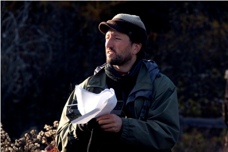 Director Alexandre Franchi on the set of The Wild Hunt, which will have its Midwest premiere at CUFF.