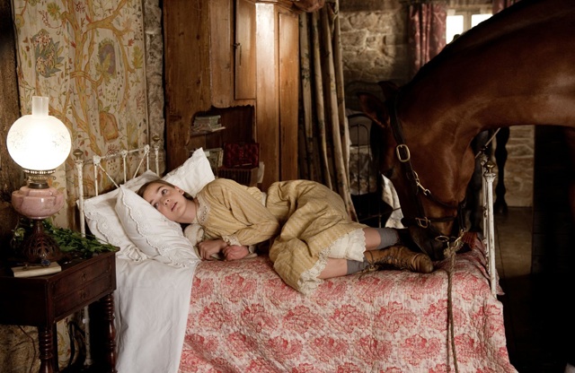 Celine Buckens as Emilie is Comforted by Joey in ‘War Horse’