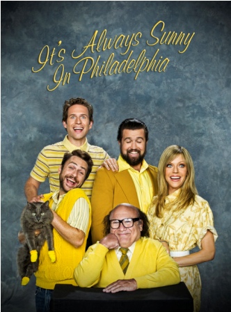 Clockwise From Top: Glenn Howerton, Rob McElhenney, Kaitlin Olson, Danny Devito and Charlie Day.