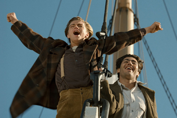 Kings: Leonardo DiCaprio and Danny Nucci in ‘Titanic’