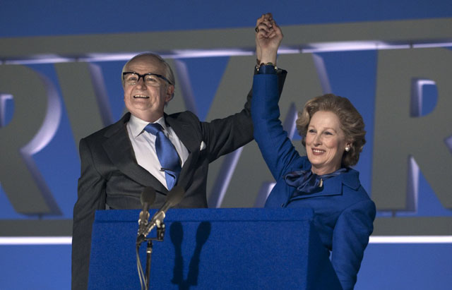 Jim Broadbent (Denis Thatcher) and Meryl Streep (Margaret Thatcher) in ‘Iron Lady’