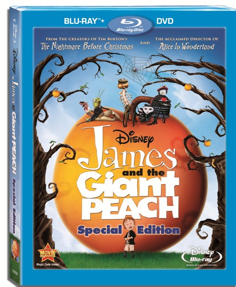 James and the Giant Peach was released on Blu-ray and DVD on August 3rd, 2010