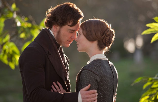 Cliff Notes Twosome: Michael Fassbinder as Edward Rochester and Mia Wasikowska in ‘Jane Eyre’