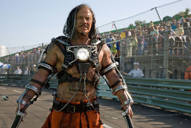 Electric: Mickey Rourke as Russian Villain Ivan Vanko in ‘Iron Man 2’