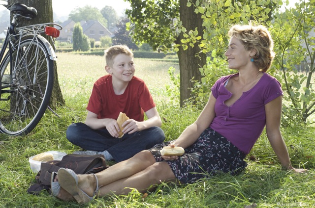 Thomas Doret and Cécile de France star in Jean-Pierre and Luc Dardenne’s The Kid with a Bike.