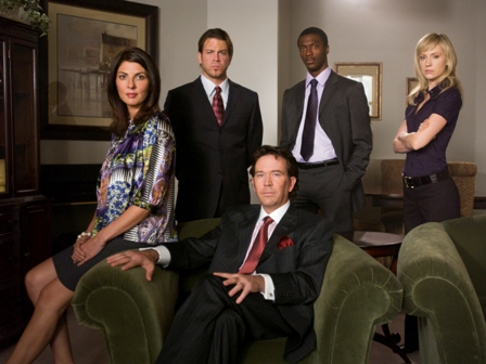 Gina Bellman, Christian Kane, Timothy Hutton, Aldis Hodge and Beth Riesgraf.