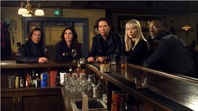 Christian Kane, Gina Bellman, Timothy Hutton, Beth Riesgraf and Aldus Hodge star in TNT's hit series LEVERAGE.