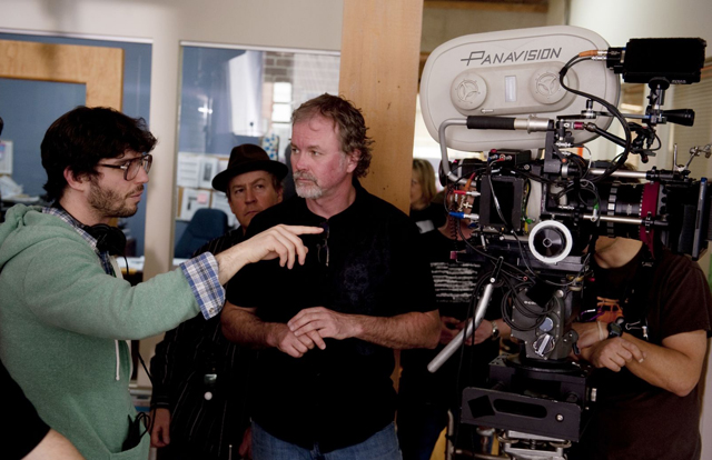 Jonathan Levine (left) Sets up a Shot in ‘50/50’