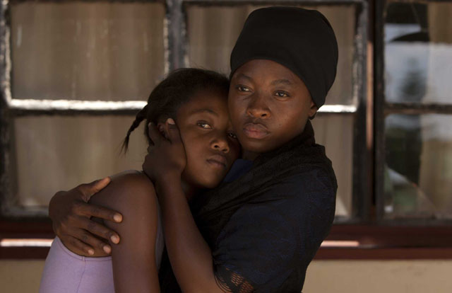 Khomotso Manyaka as Chanda and Lerato Mvelase as Chanda’s Mother in ‘Life, Above All’