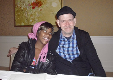 Khomotso Manyaha and Oliver Schmitz in Chicago, April 28, 2011