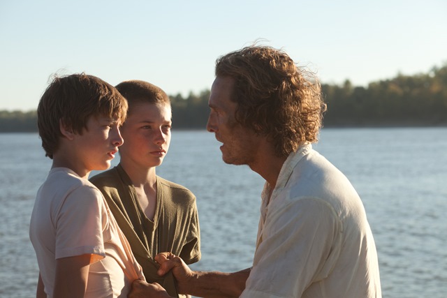 Tye Sheridan, Jacob Lofland and Matthew McConaughey star in Jeff Nichols’s Mud.