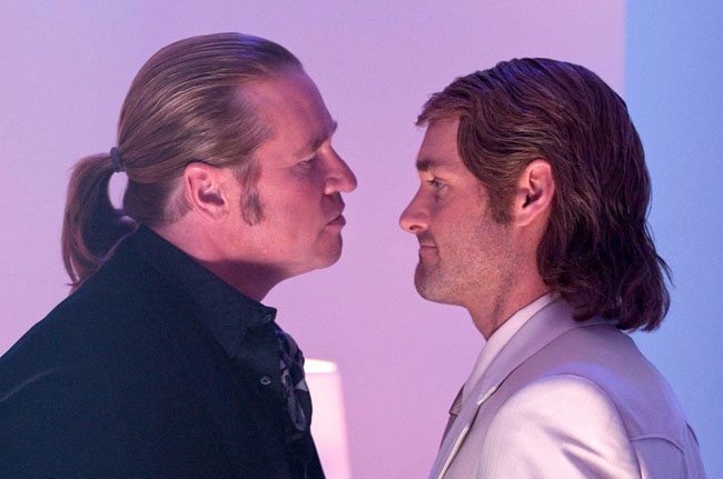 Profiles in Discourage: Val Kilmer as Dieter and Will Forte as MacGruber in 'MacGruber'