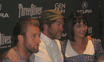 Scott Caan (left), Director Patrick Hoelck and Lead Actress Wendy Glenn of ‘Mercy’ in Chicago, June 25, 2009.