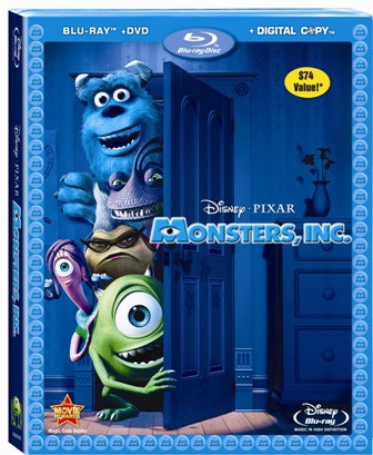 Monsters, Inc. was released on Blu-Ray and DVD on November 10th, 2009.