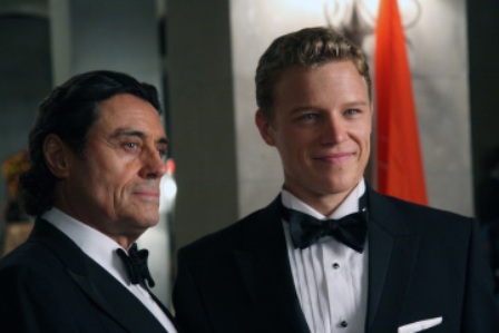 Ian McShane and Chris Egan in Kings.