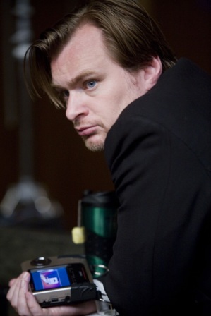 Director CHRISTOPHER NOLAN on the set