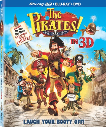 The Pirates! A Band of Misfits was released on Blu-ray and DVD on August 28, 2012