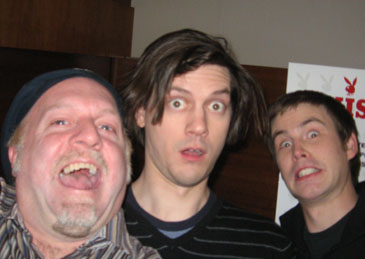 Patrick McDonald (left), Trevor Moore (center) and Zach Clegger (right) in Chicago on February 5th, 2009